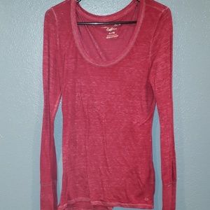 AE marron scoop neck